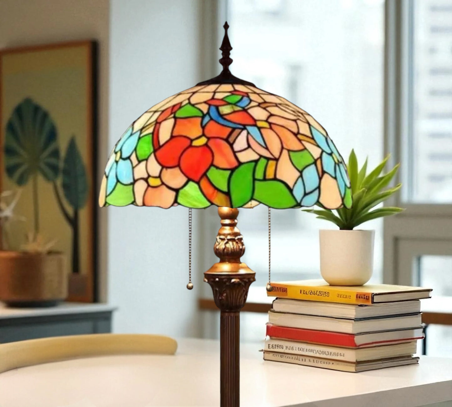 CDH Tiffany Floor Lamp (16027) 16" 40CM Shade