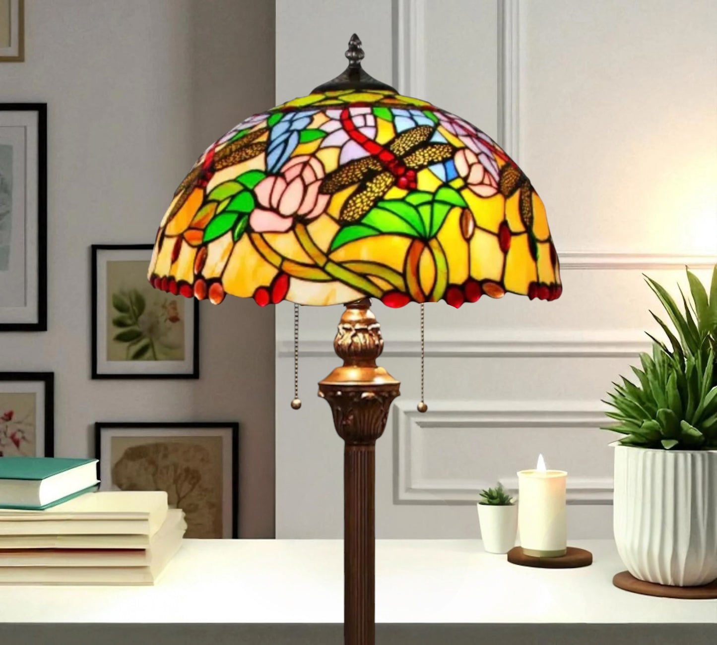 CDH Tiffany Floor Lamp (16941) 16" 40CM Shade