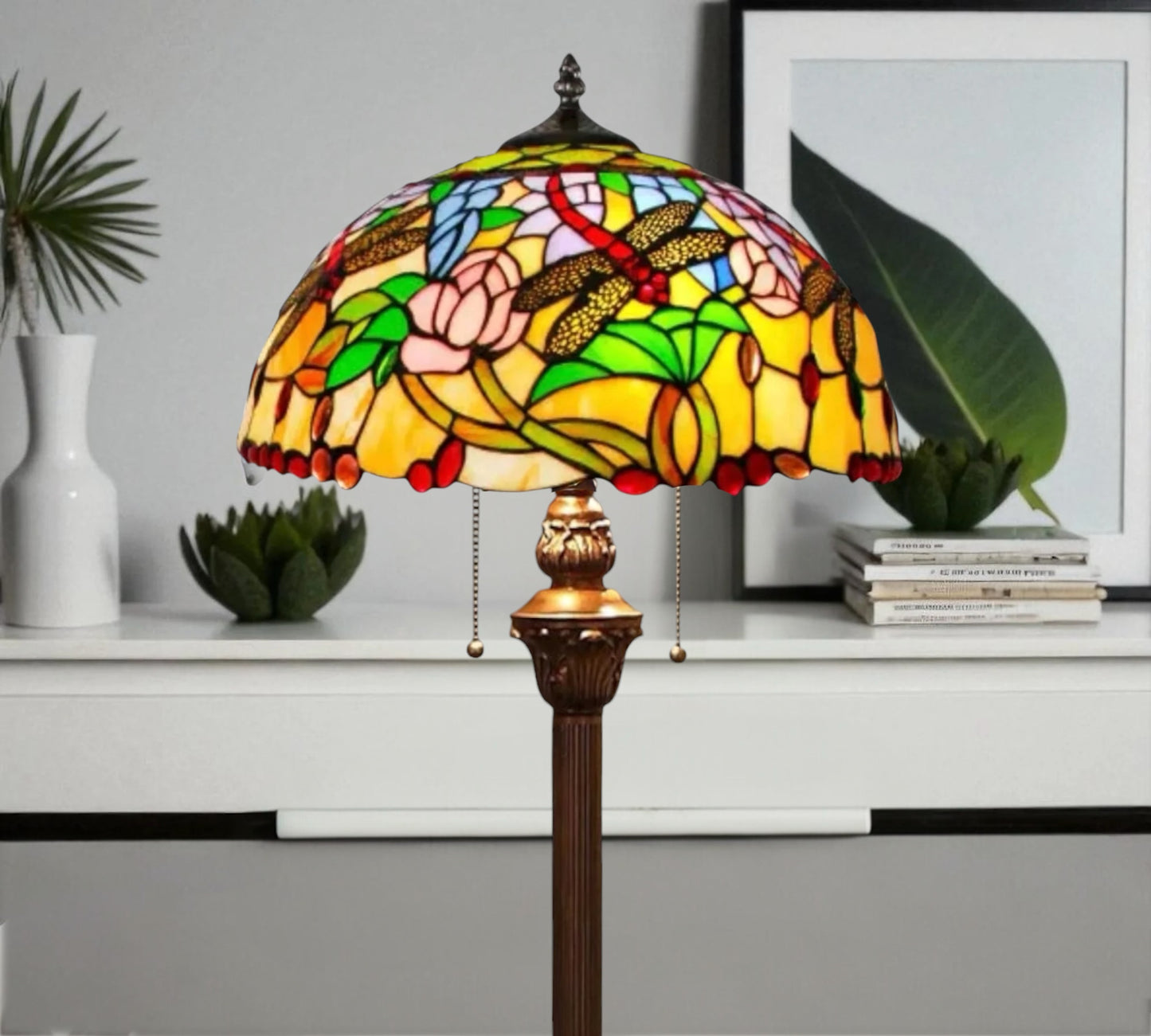 CDH Tiffany Floor Lamp (16941) 16" 40CM Shade
