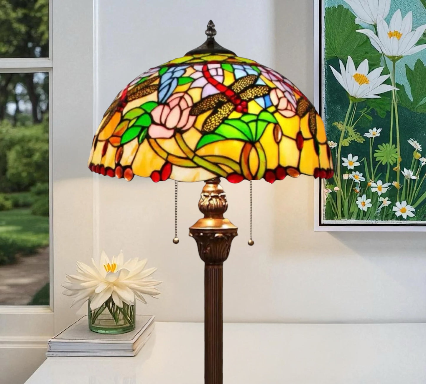 CDH Tiffany Floor Lamp (16941) 16" 40CM Shade