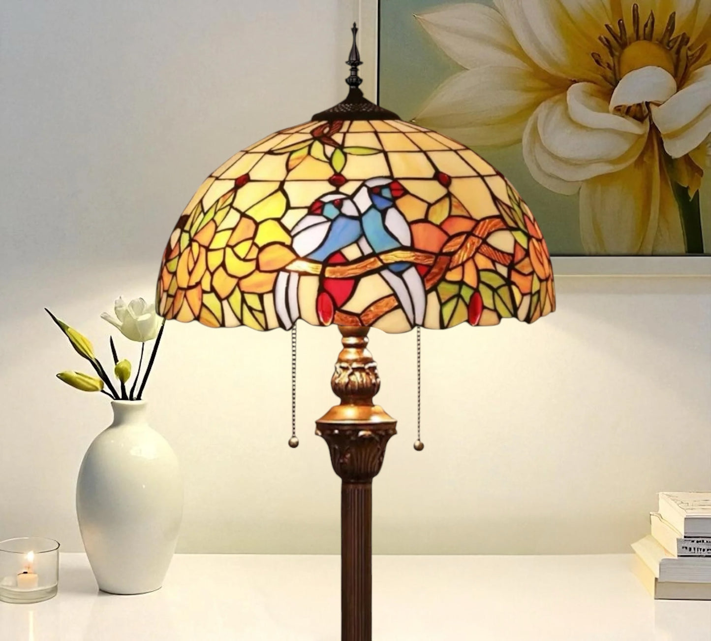 CDH Tiffany Floor Lamp (16056) 16" 40CM Shade