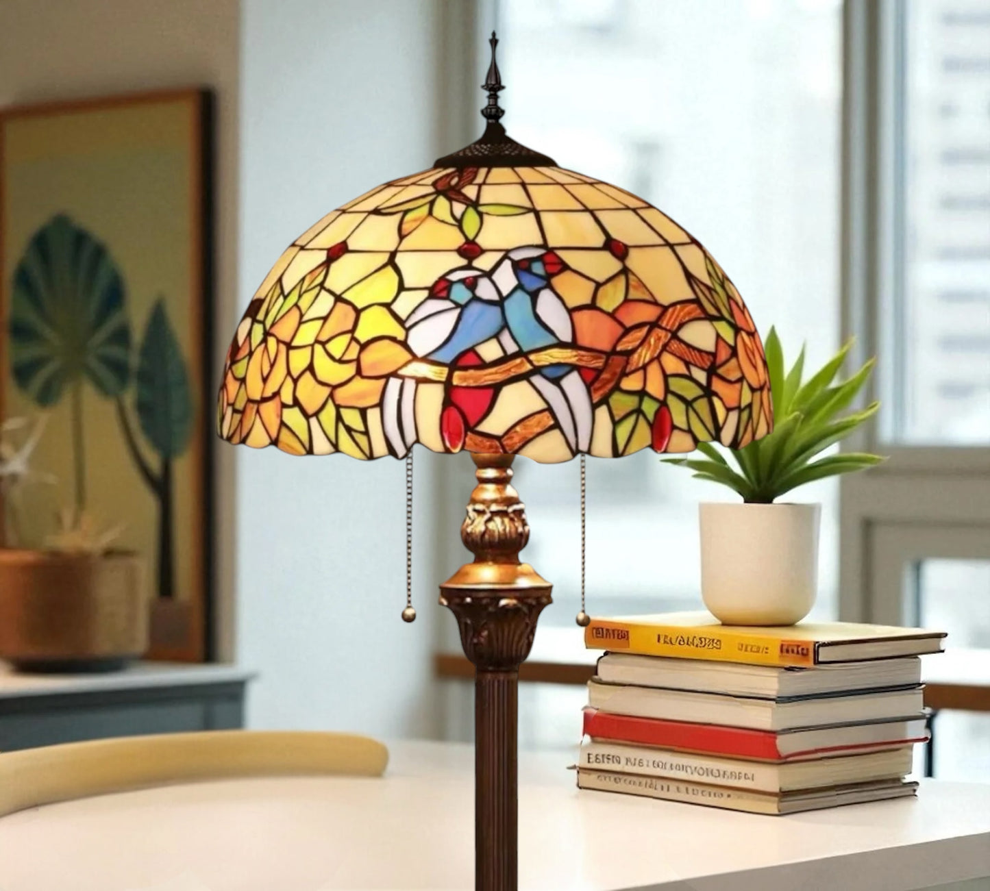 CDH Tiffany Floor Lamp (16056) 16" 40CM Shade