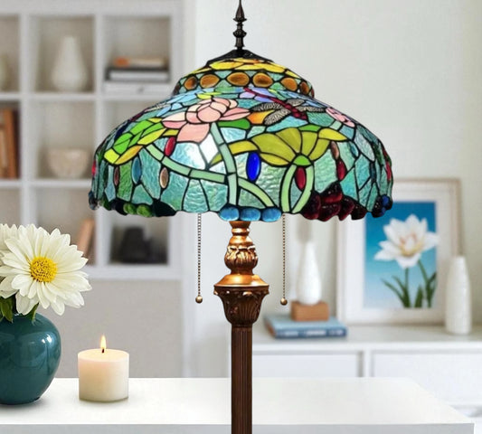 CDH Tiffany Floor Lamp 18" XLARGE 46CM shade (19003)