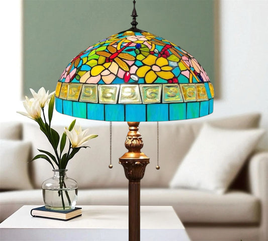 CDH Tiffany Floor Lamp 18" XLARGE 46CM shade (19004)
