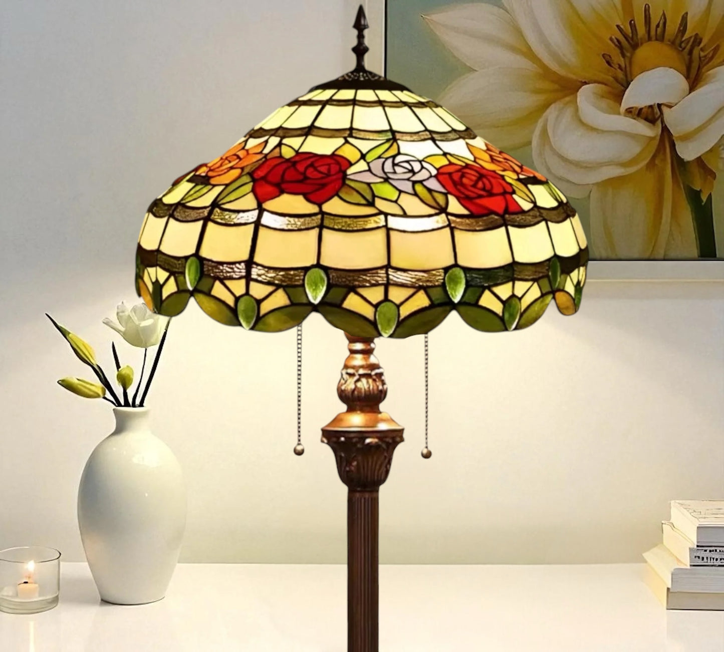 CDH Tiffany Floor Lamp XLARGE 18" 46CM shade (19012)