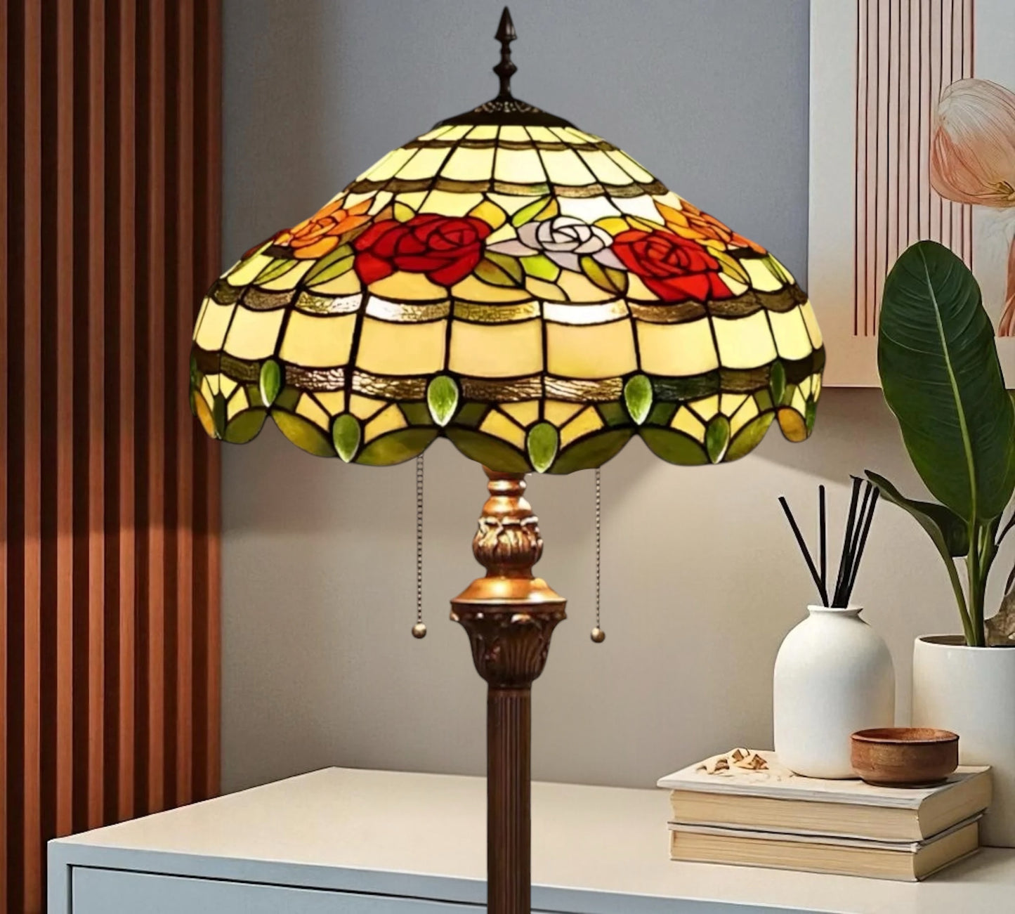 CDH Tiffany Floor Lamp XLARGE 18" 46CM shade (19012)