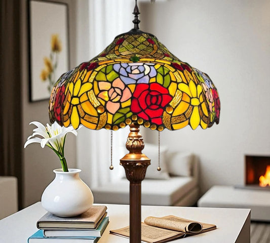 CDH Tiffany Floor Lamp 18" XLARGE 46CM shade (19006)