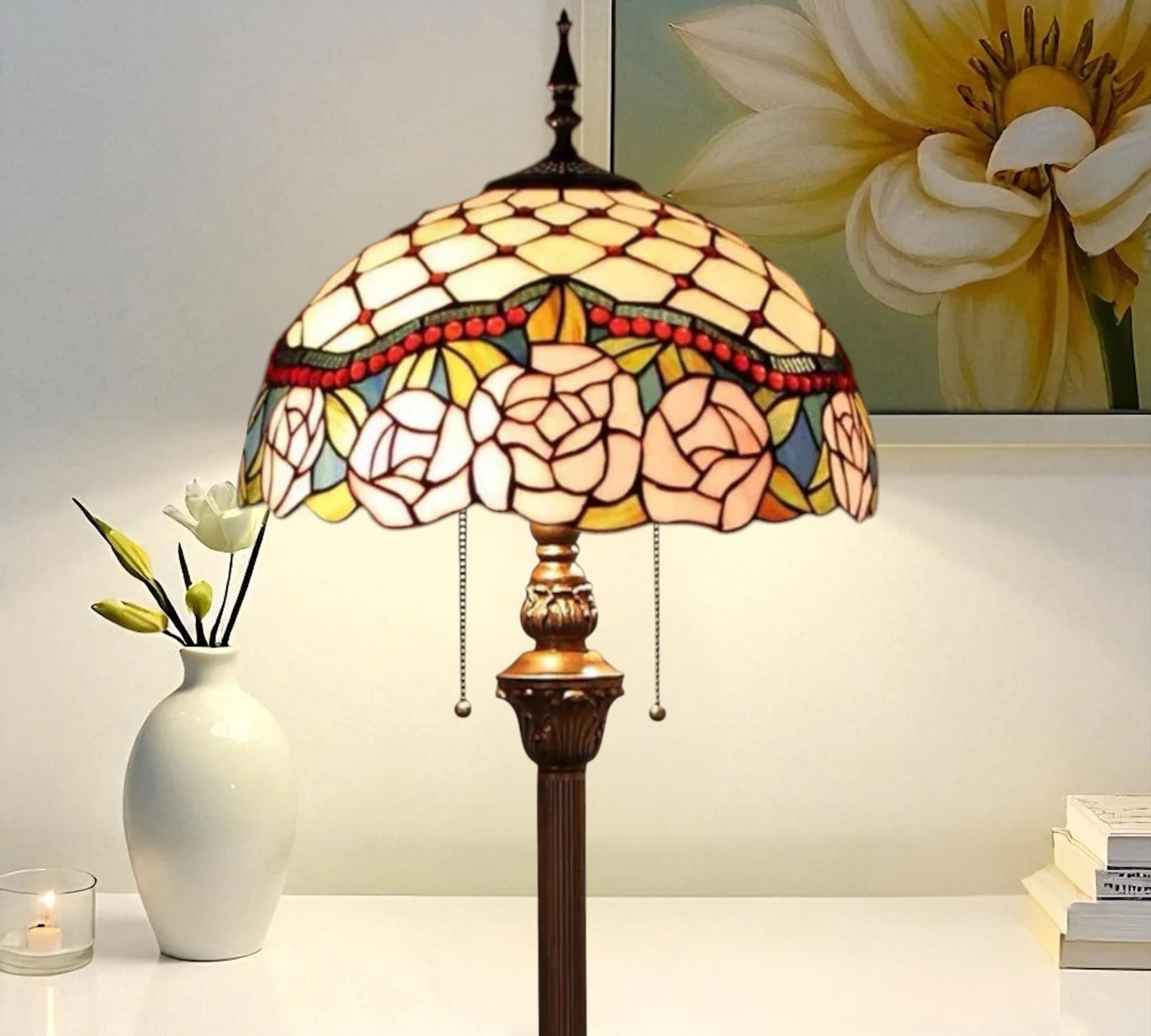 CDH Tiffany Floor Lamp (16032) 16" 40CM Shade
