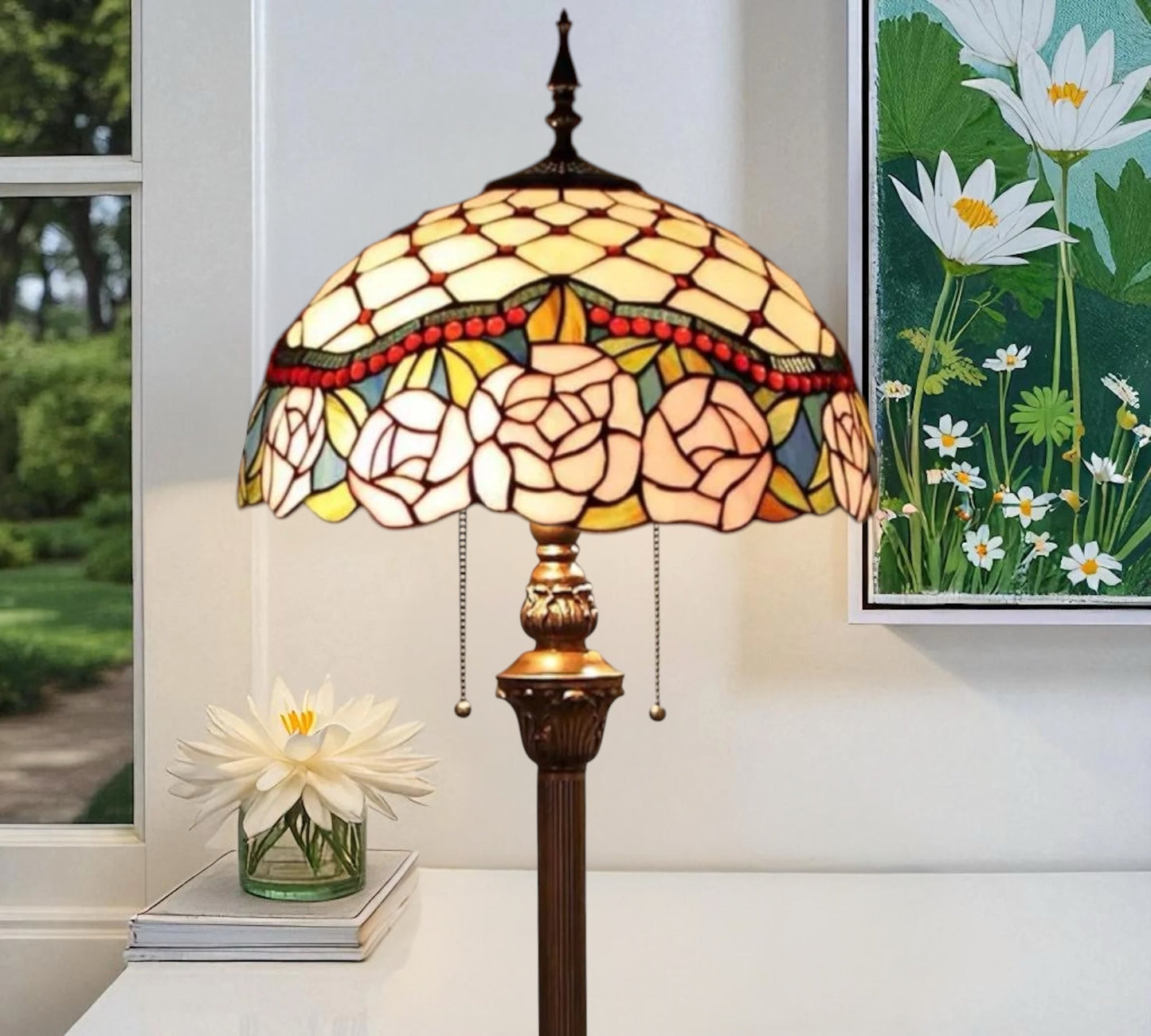 CDH Tiffany Floor Lamp (16032) 16" 40CM Shade