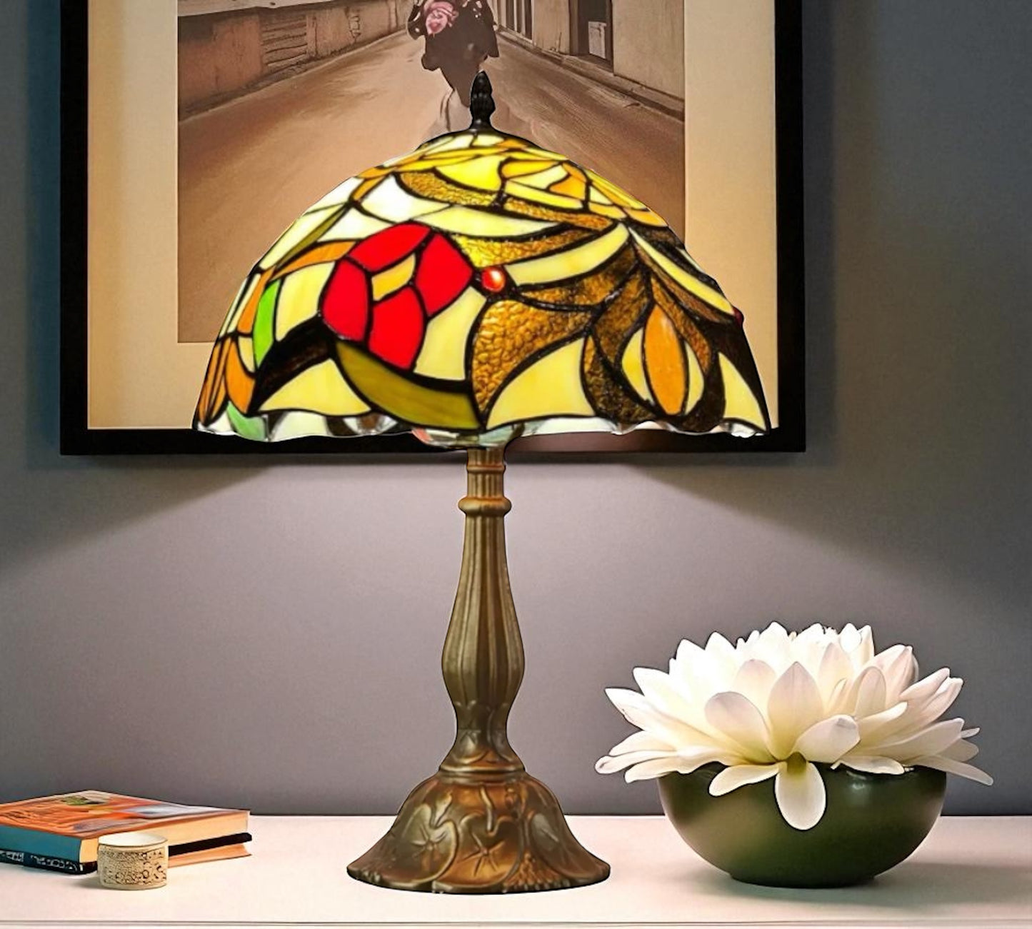 CDH 12" Tiffany Table Lamp (12727)
