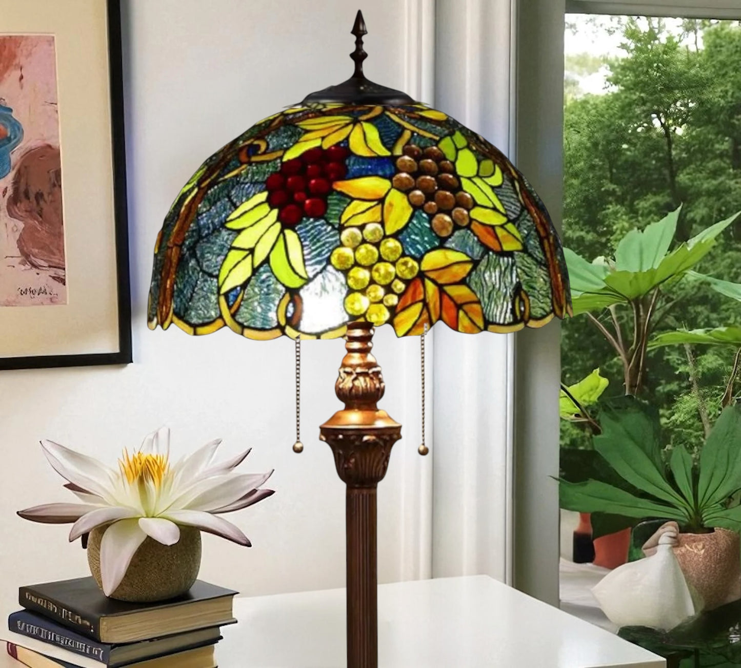 CDH Tiffany Floor Lamp (15020A) 16" 40CM Shade