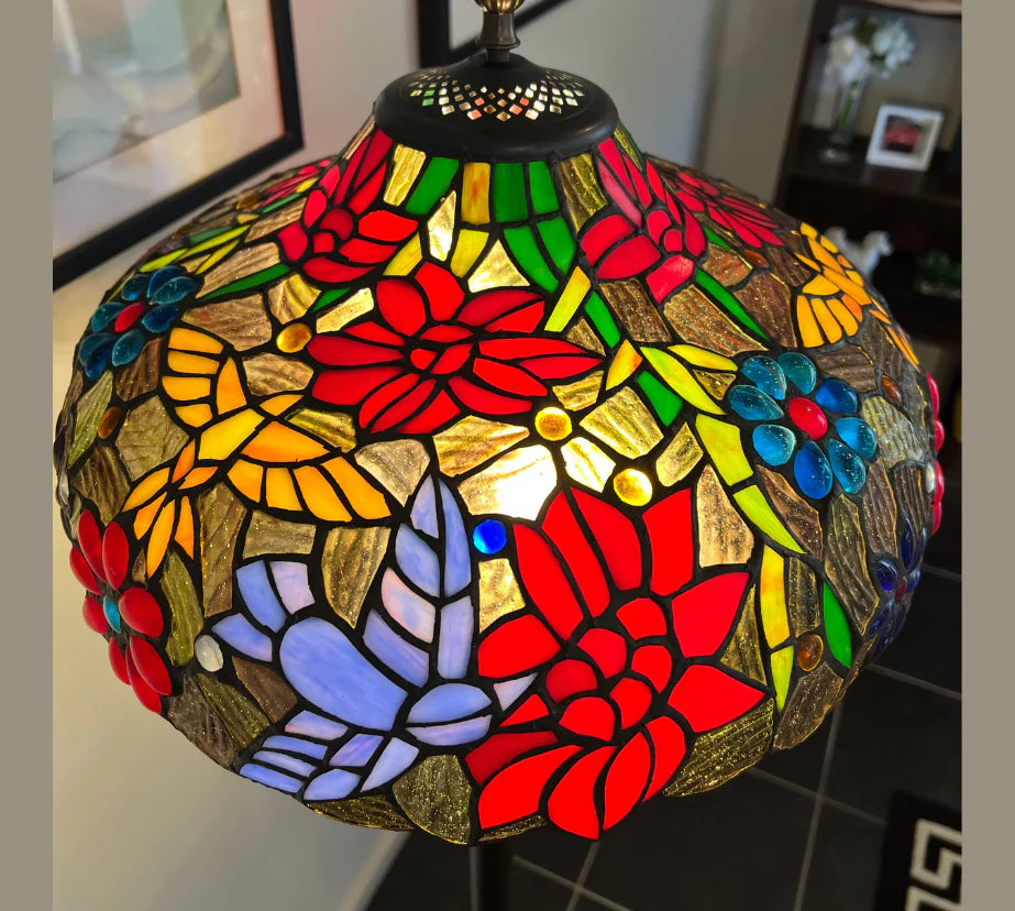 CDH Tiffany Floor Lamp 18" XLARGE 46CM shade (16116X)