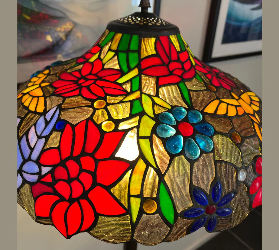 CDH Tiffany Floor Lamp 18" XLARGE 46CM shade (16116X)