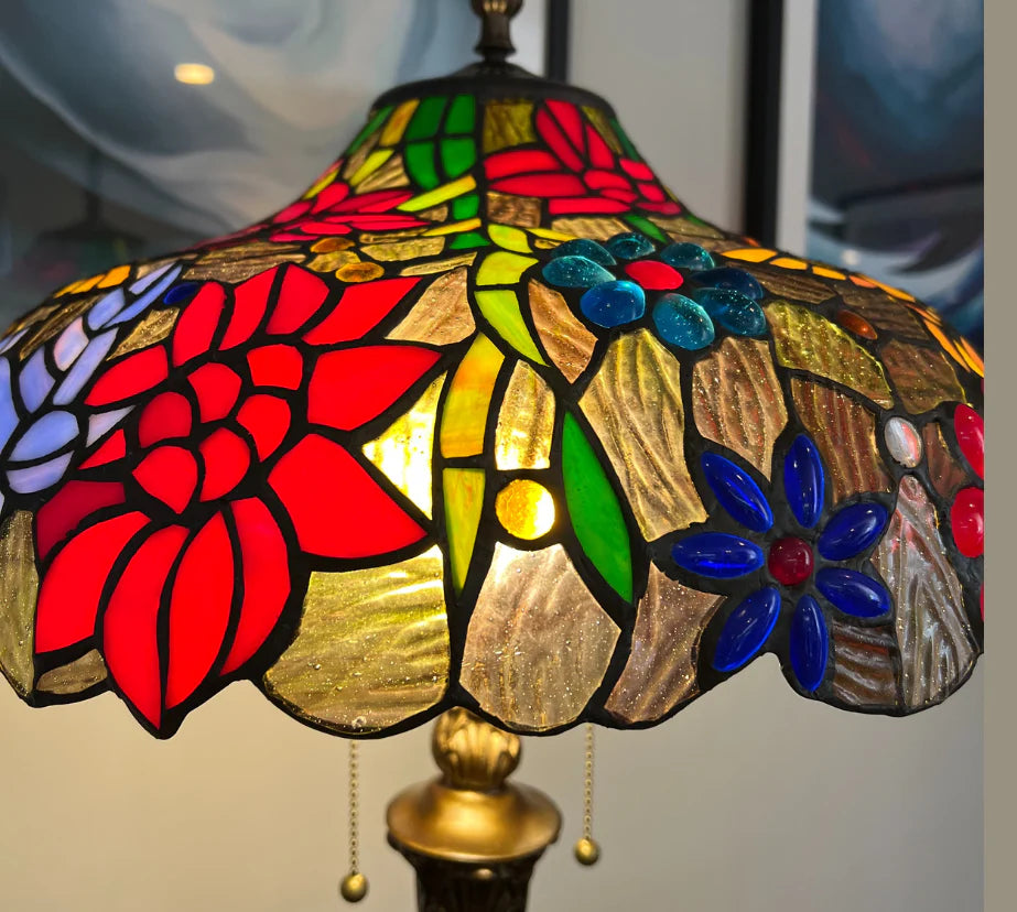 CDH Tiffany Floor Lamp 18" XLARGE 46CM shade (16116X)