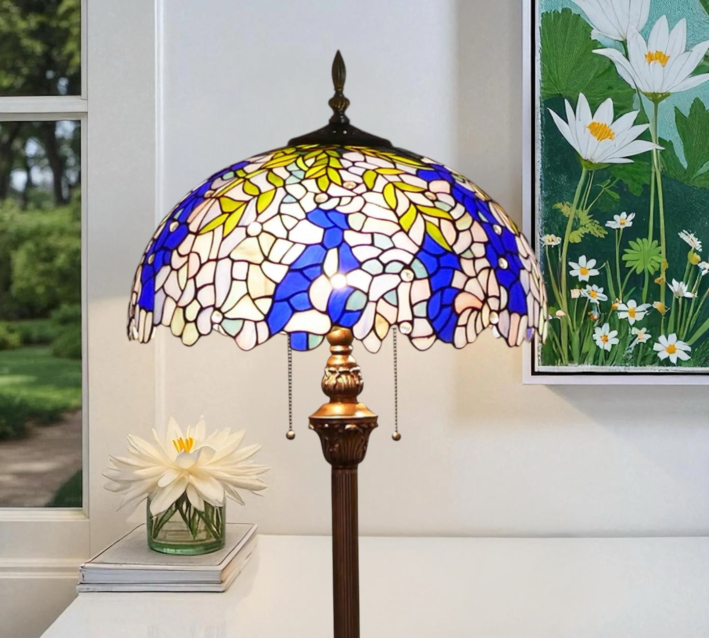 CDH Tiffany Floor Lamp (16039F) 16" 40CM Shade