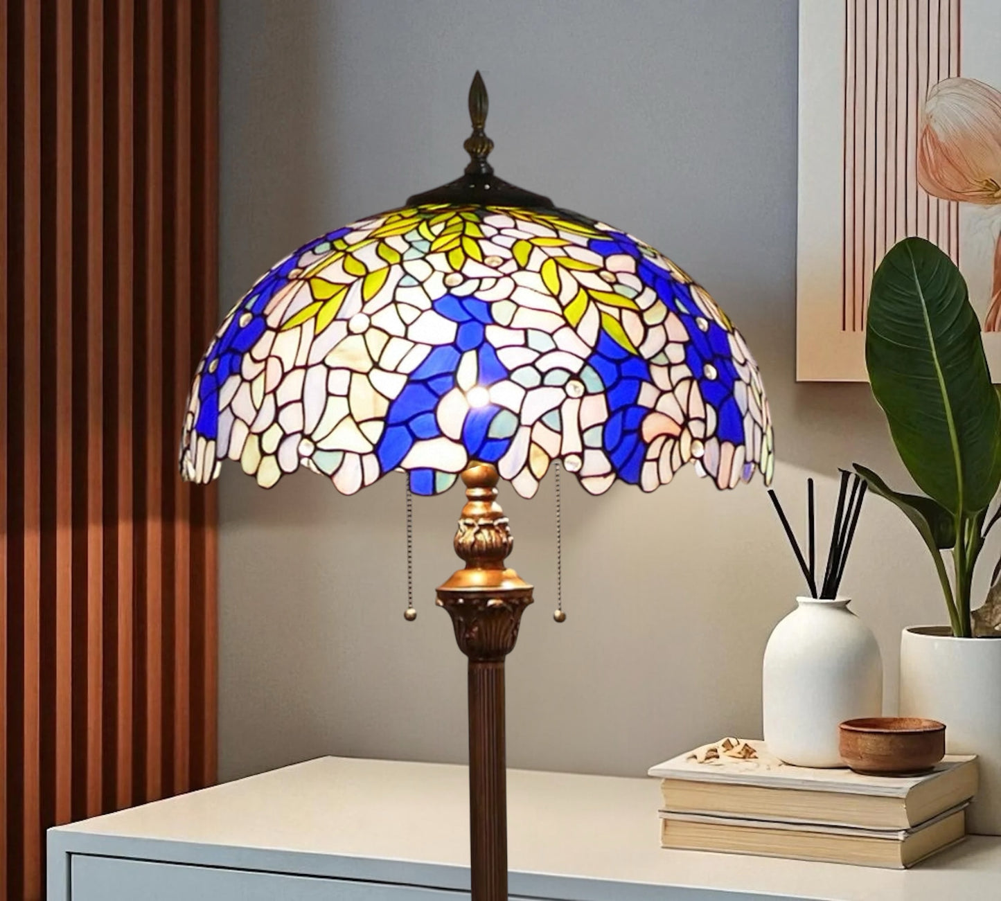 CDH Tiffany Floor Lamp (16039F) 16" 40CM Shade