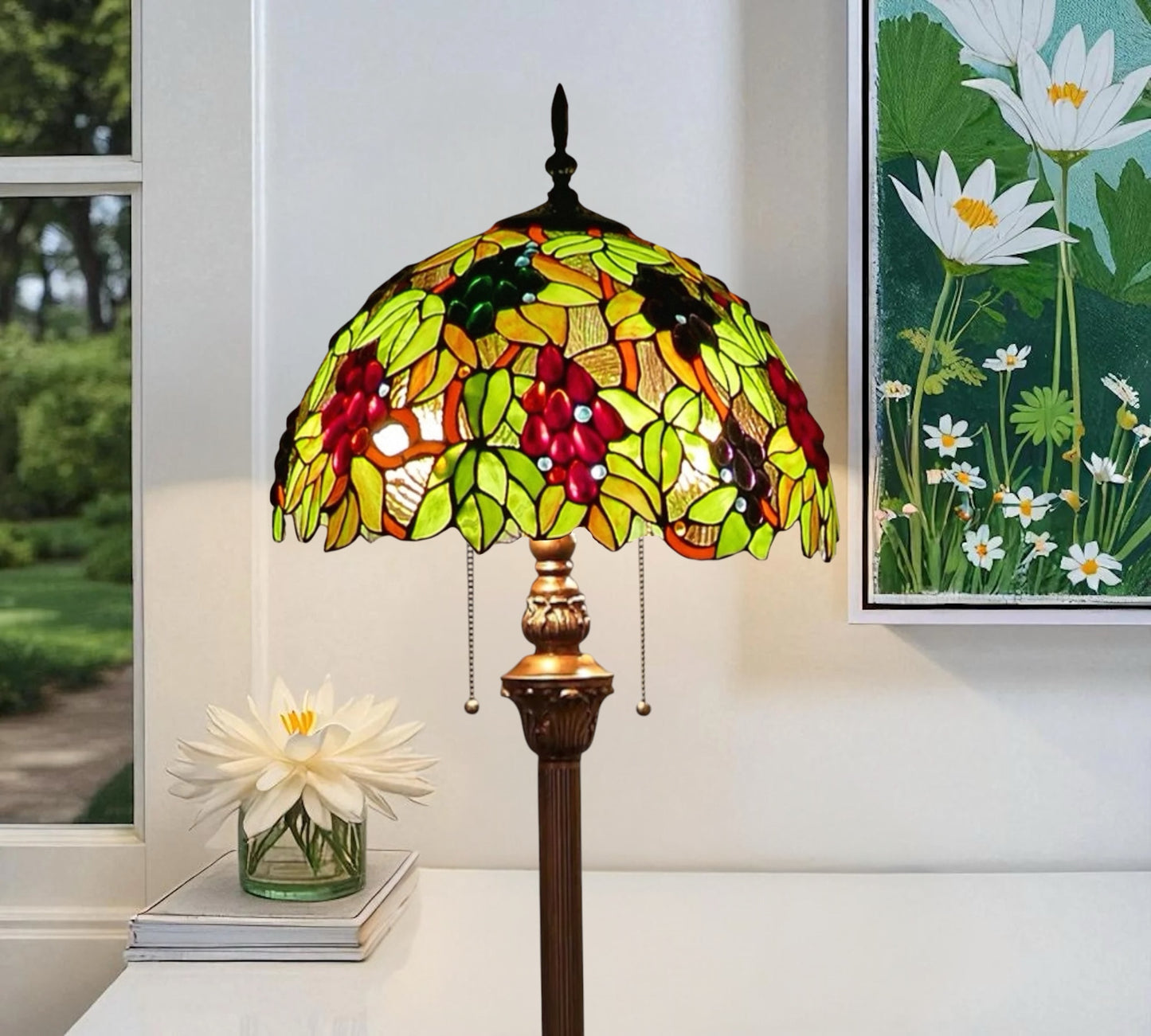 CDH Tiffany Floor Lamp (16059) 16" 40CM Shade