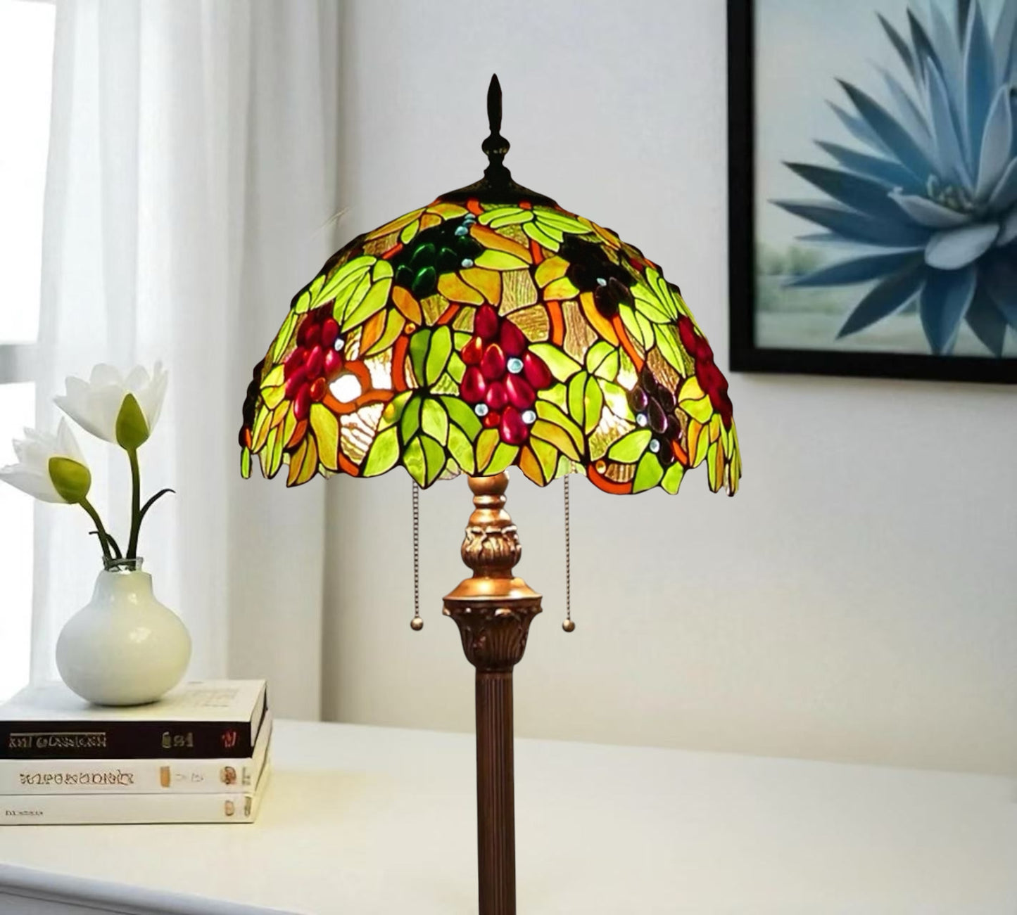 CDH Tiffany Floor Lamp (16059) 16" 40CM Shade