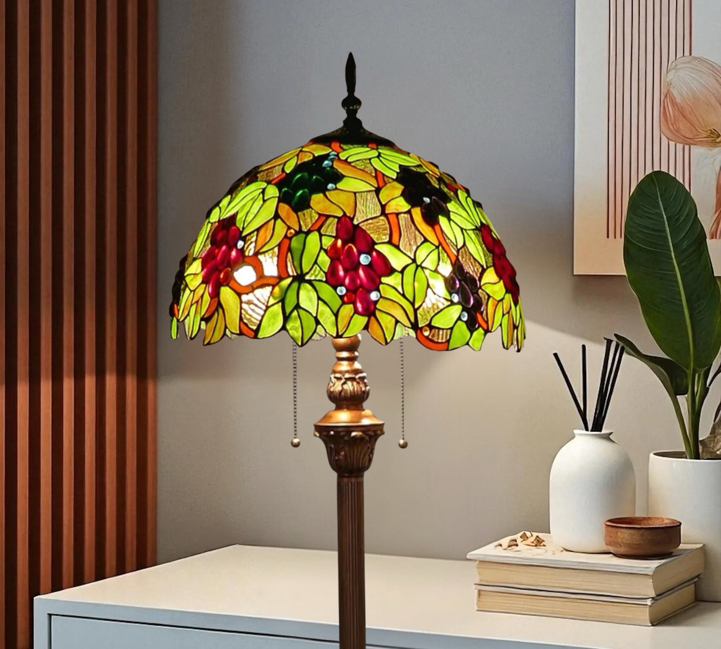 CDH Tiffany Floor Lamp (16059) 16" 40CM Shade