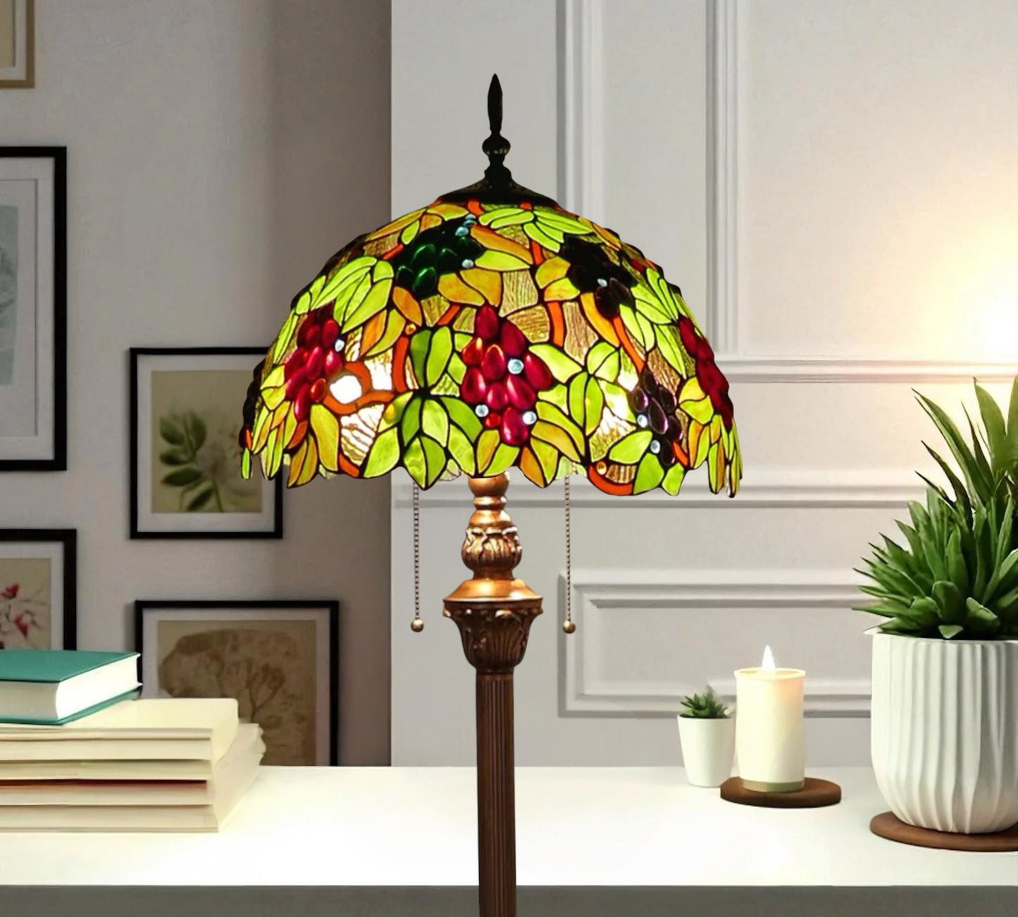 CDH Tiffany Floor Lamp (16059) 16" 40CM Shade