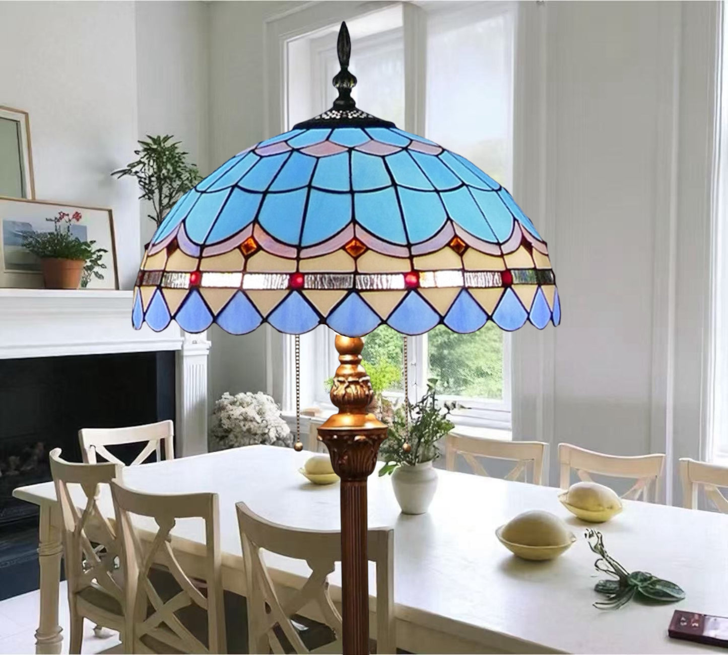 CDH Tiffany Floor Lamp 20”XLARGE 50CM shade (16101FX)