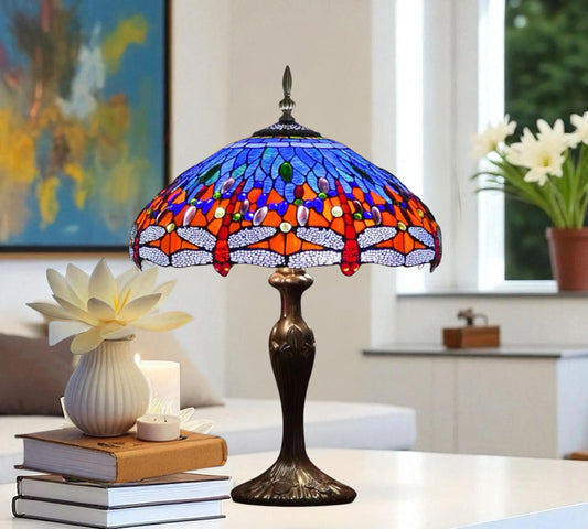 CDH 16" Tiffany Table Lamp 40cm Shade (15029)