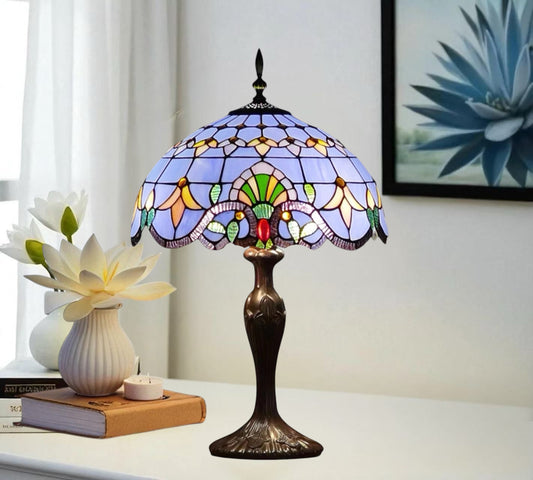 CDH 16" Tiffany Table Lamp 40cm Shade (15008)