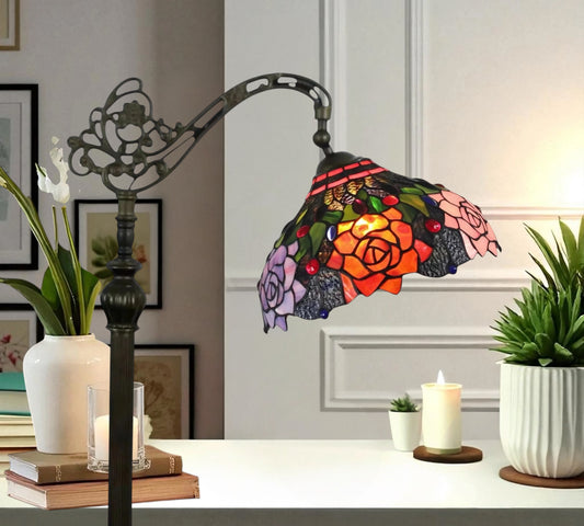 CDH Tiffany Bridge Arm Style Floor Lamp (12063F) 12" 30CM Shade