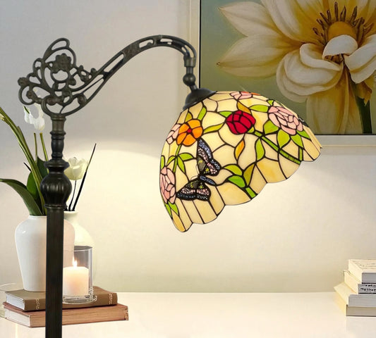 CDH Tiffany Bridge Arm Style Floor Lamp (12051F) 12" 30CM Shade