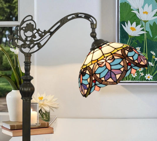 CDH Tiffany Bridge Arm Style Floor Lamp (12045F) 12" 30CM Shade