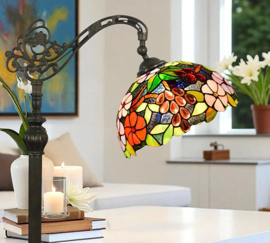 CDH Tiffany Bridge Arm Style Floor Lamp (12083F) 12" 30CM Shade