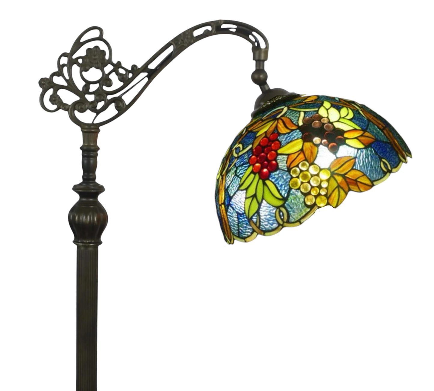 CDH Tiffany Bridge Arm Style Floor Lamp (12099F) 12" 30CM Shade