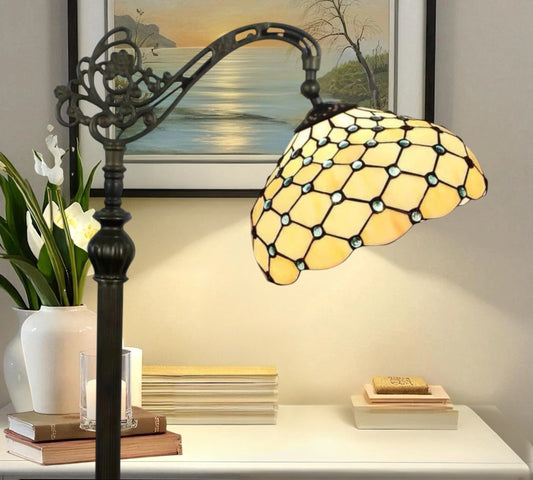 CDH Tiffany Bridge Arm Style Floor Lamp (12021F) 12" 30CM Shade
