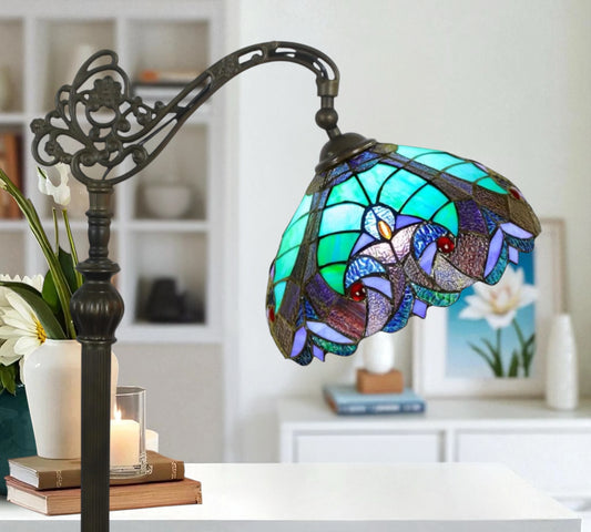 CDH Tiffany Bridge Arm Style Floor Lamp (12013F) 12" 30CM Shade