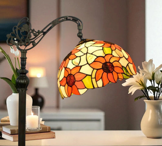 CDH Tiffany Bridge Arm Style Floor Lamp (12068F) 12" 30CM Shade