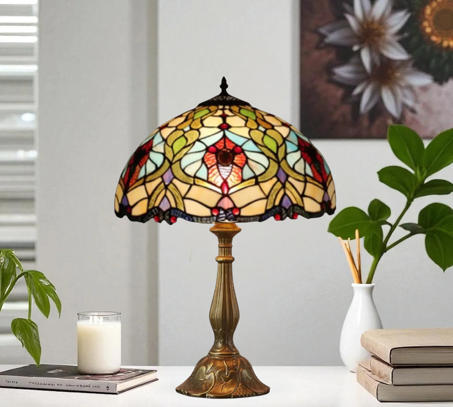 CDH 12" Tiffany Table Lamp (11001)