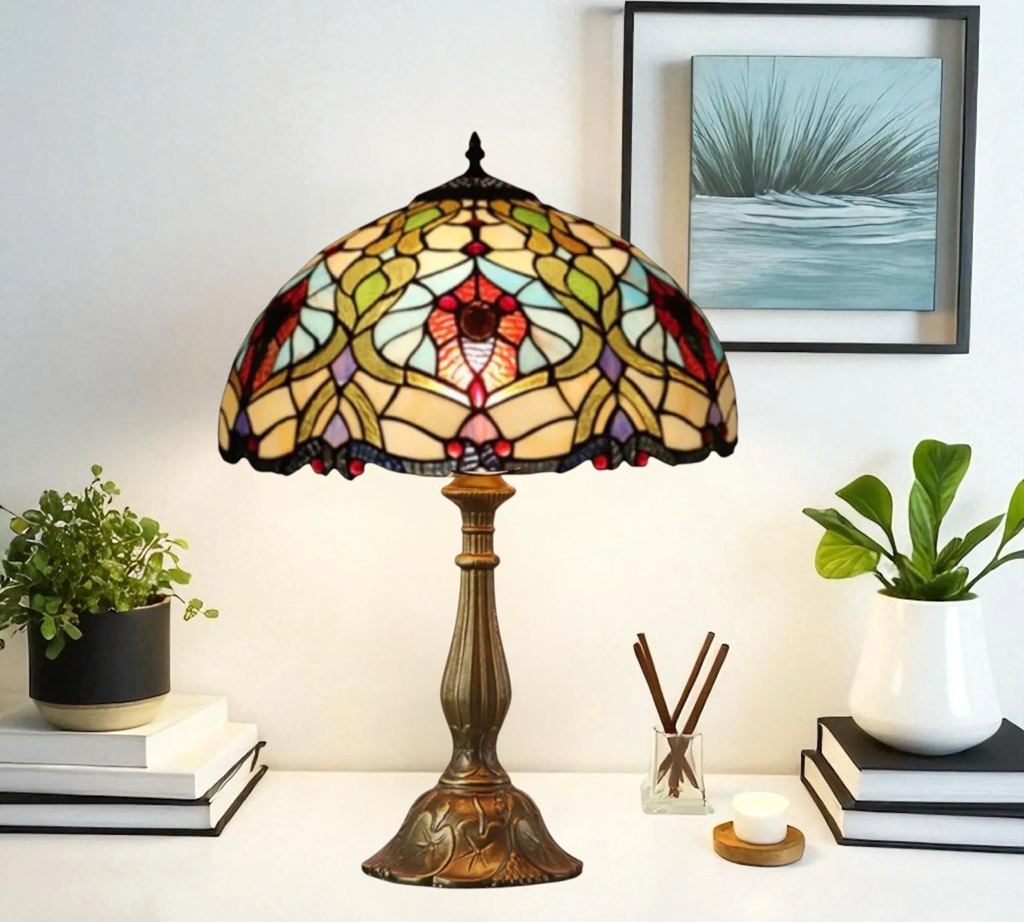 CDH 12" Tiffany Table Lamp (11001)