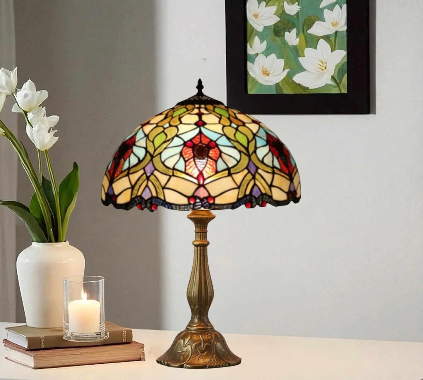 CDH 12" Tiffany Table Lamp (11001)