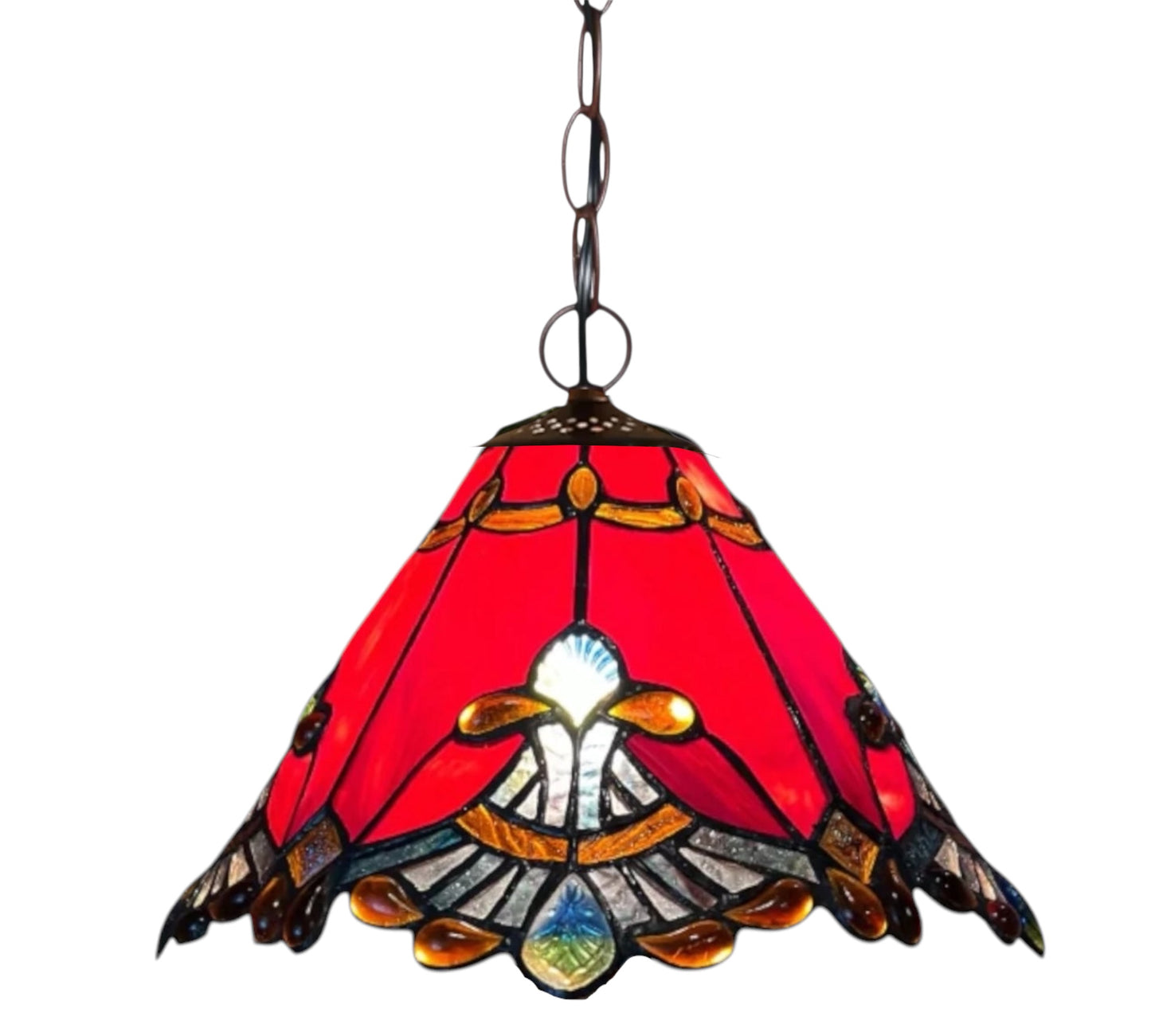 CDH 12" Tiffany Pendant Lamp 30cm shade (12001R_C)