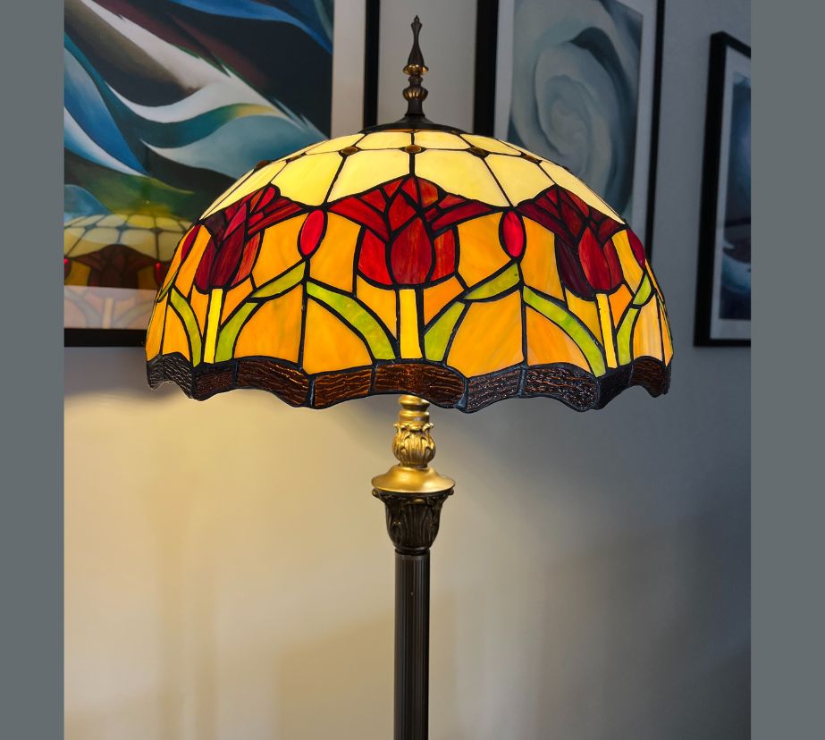 CDH Tiffany Floor Lamp (16030) 16" 40CM Shade