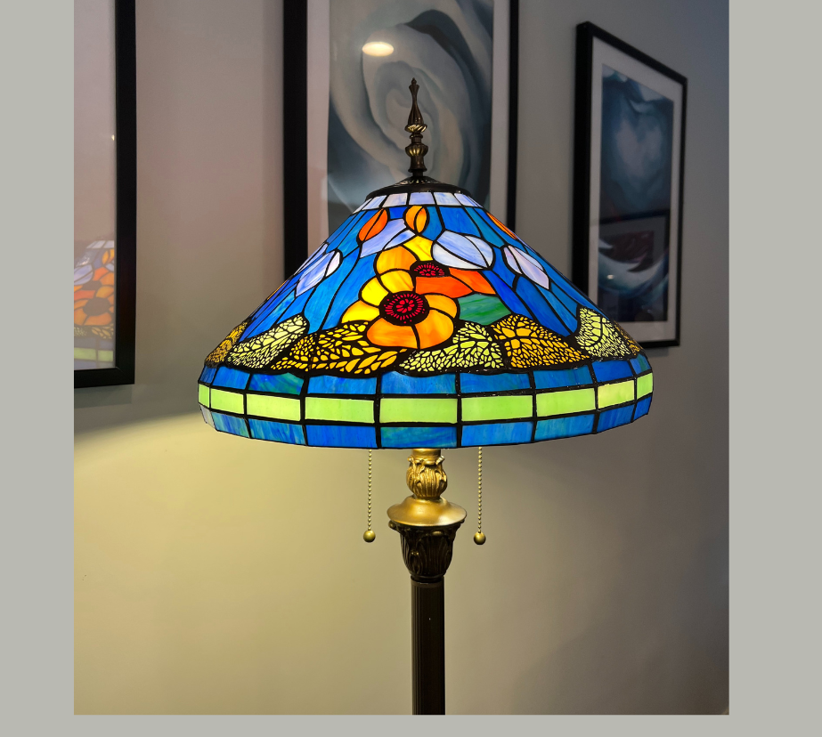 CDH Tiffany Floor Lamp (13003) 16" 40CM Shade