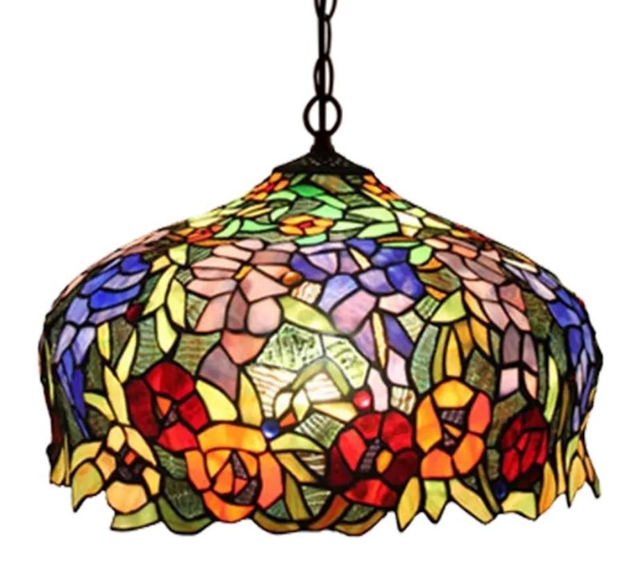 CDH 18" XLARGE Tiffany Pendant Lamp 46cm shade (16054C)