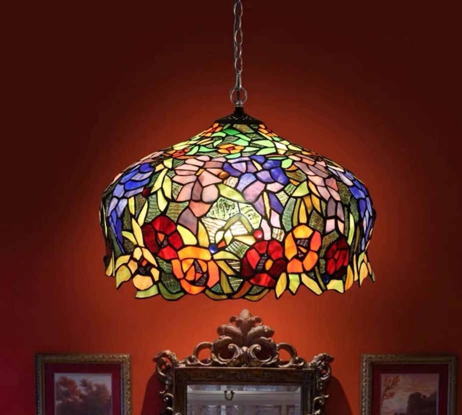 CDH 18" XLARGE Tiffany Pendant Lamp 46cm shade (16054C)
