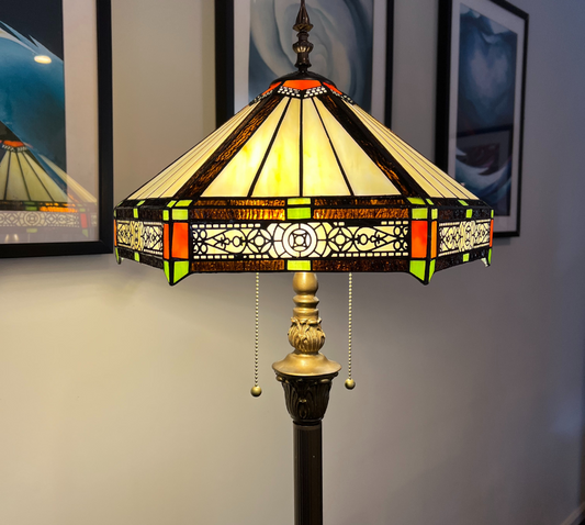 CDH Tiffany Floor Lamp (13002) 16" 40CM Shade
