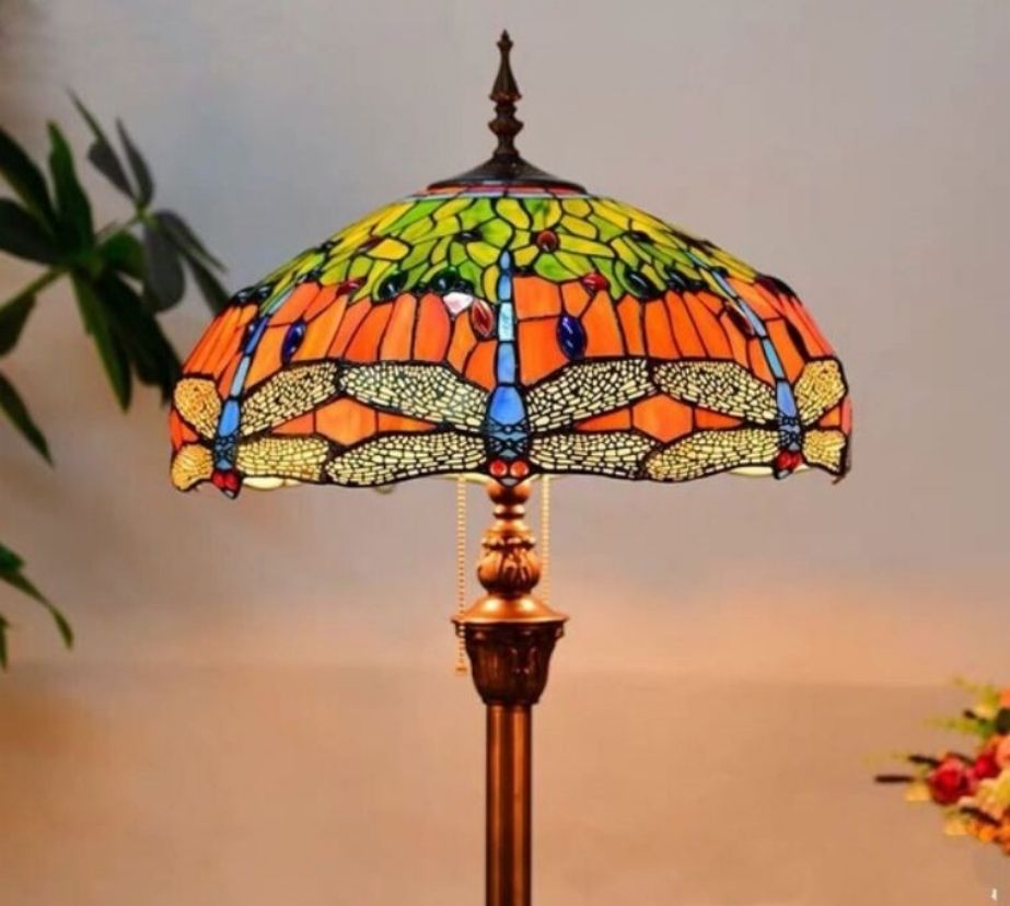 CDH Tiffany Floor Lamp (16009) 16" 40CM Shade