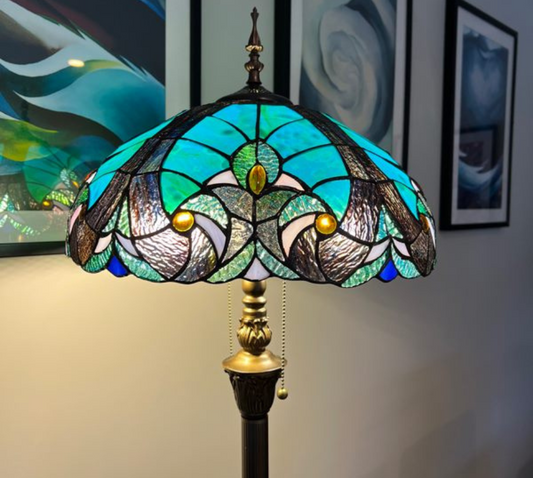 CDH Tiffany Floor Lamp (16013) 16" 40CM Shade