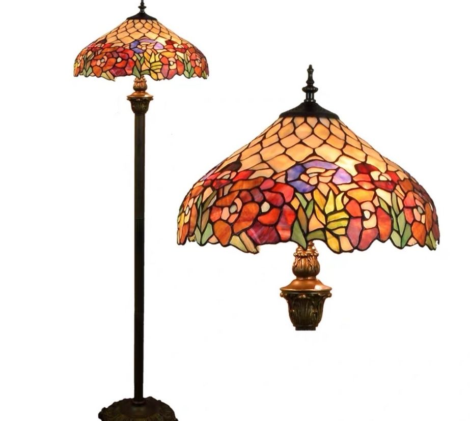 CDH Tiffany Floor Lamp (16015) 16" 40CM Shade