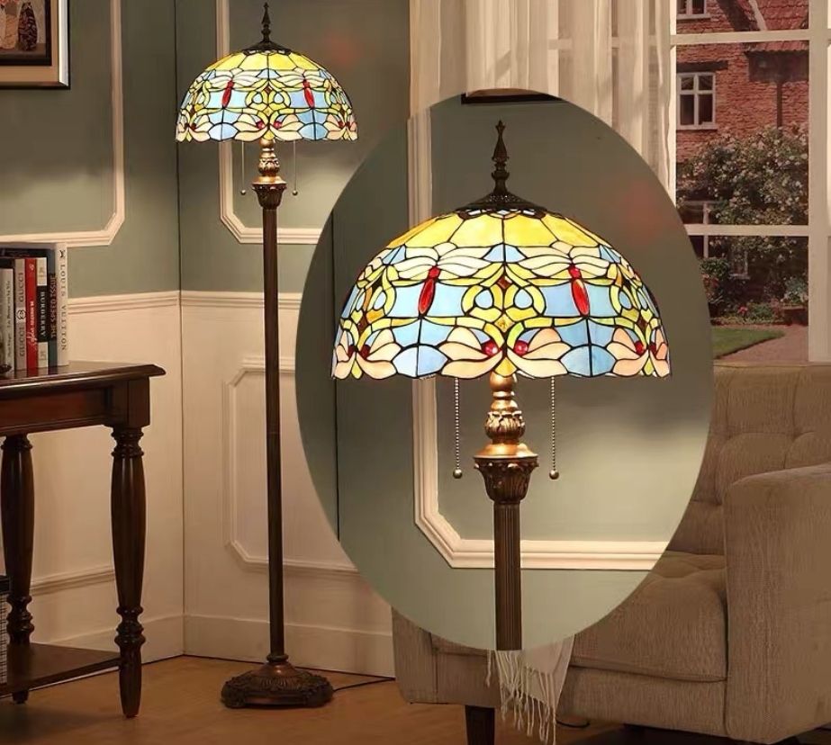 CDH Tiffany Floor Lamp (16016) 16" 40CM Shade
