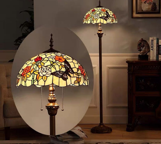 CDH Tiffany Floor Lamp (16023) 16" 40CM Shade
