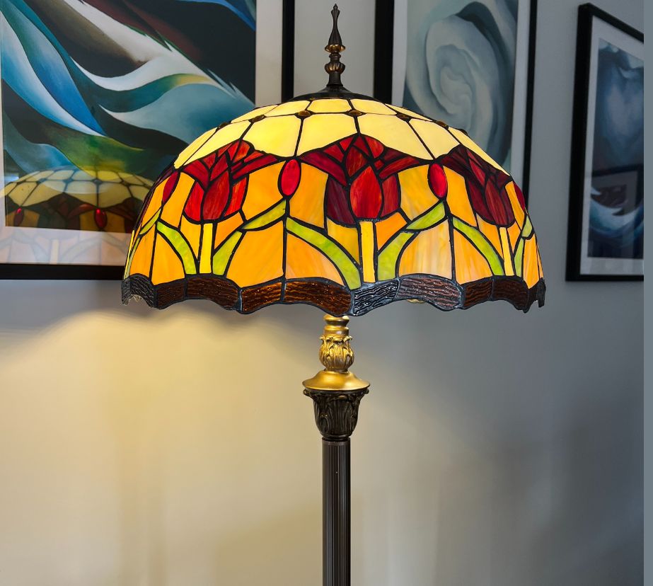 CDH Tiffany Floor Lamp (16030) 16" 40CM Shade